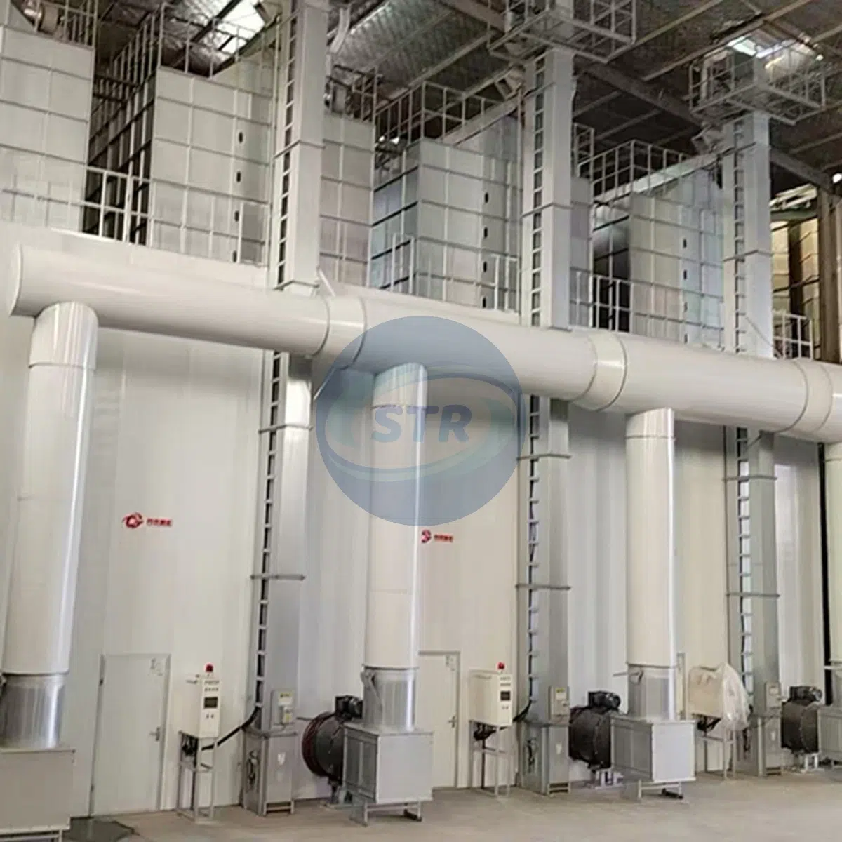 Pre-milling paddy drying section for premium grain processing