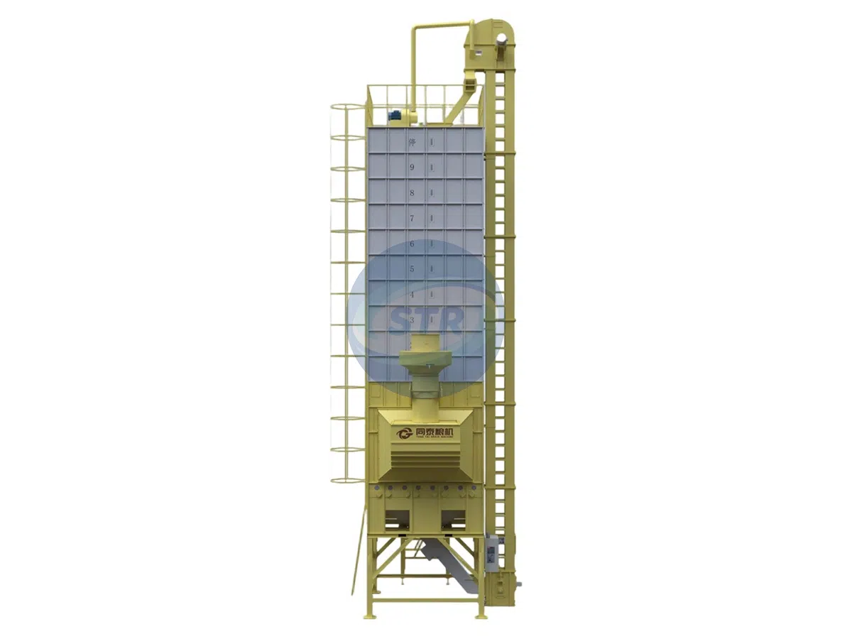 Traditional recirculating paddy dryer for farm grain drying