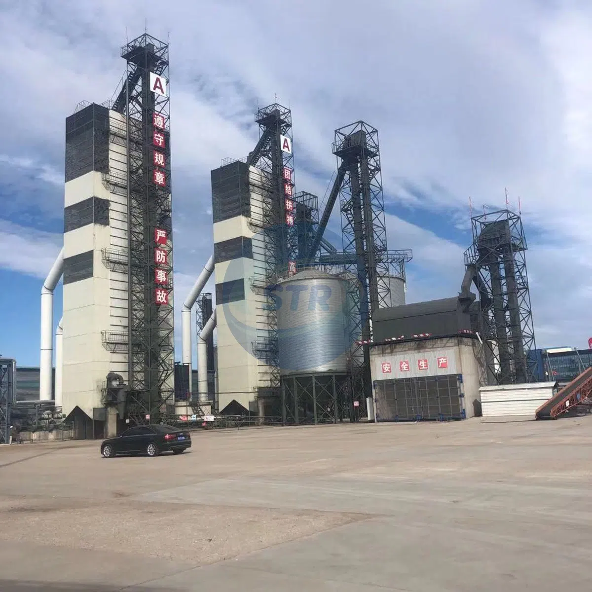5HL-300 continuous flow grain dryer tower for large commercial grain drying projects