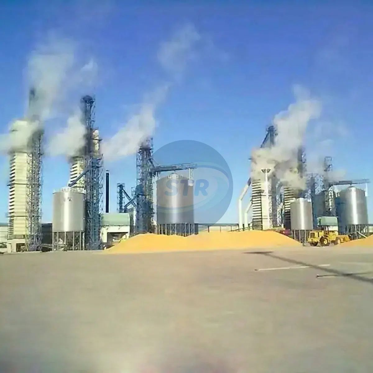 5HL-500 continuous flow grain dryer tower for large centralized grain drying projects