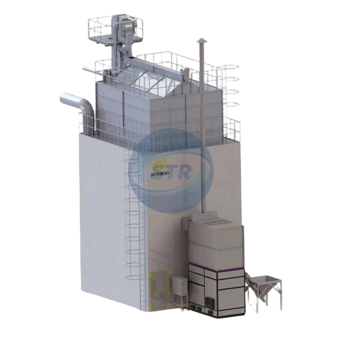 55-ton double-sided mixed-flow batch grain dryer model 5HHL-55
