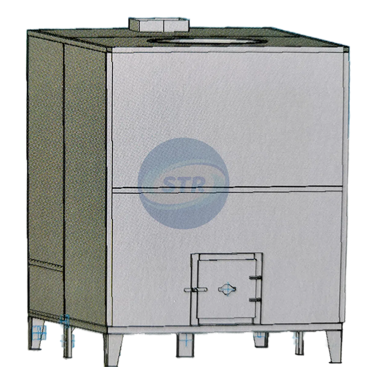 5L-45 compact biomass pellet furnace for small grain drying projects
