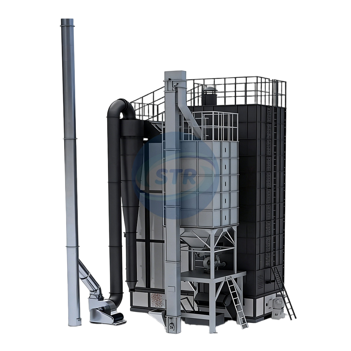 5SL-400 heavy-duty rice hull furnace for larger grain drying systems