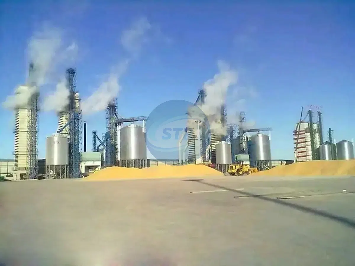 500 ton per day continuous flow grain drying tower