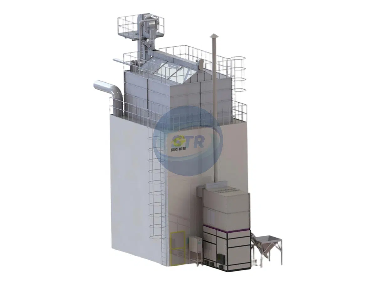 55-ton mixed-flow batch grain dryer